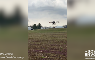 planting soybeans with a drone