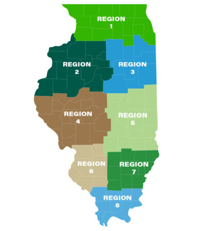 Crop Report Region Map